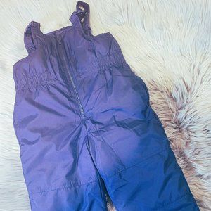 CARTER'S UNISEX TODDLER SZ 4T SNOW PANTS BIB NAVY FRONT ZIP SNOWSUIT
